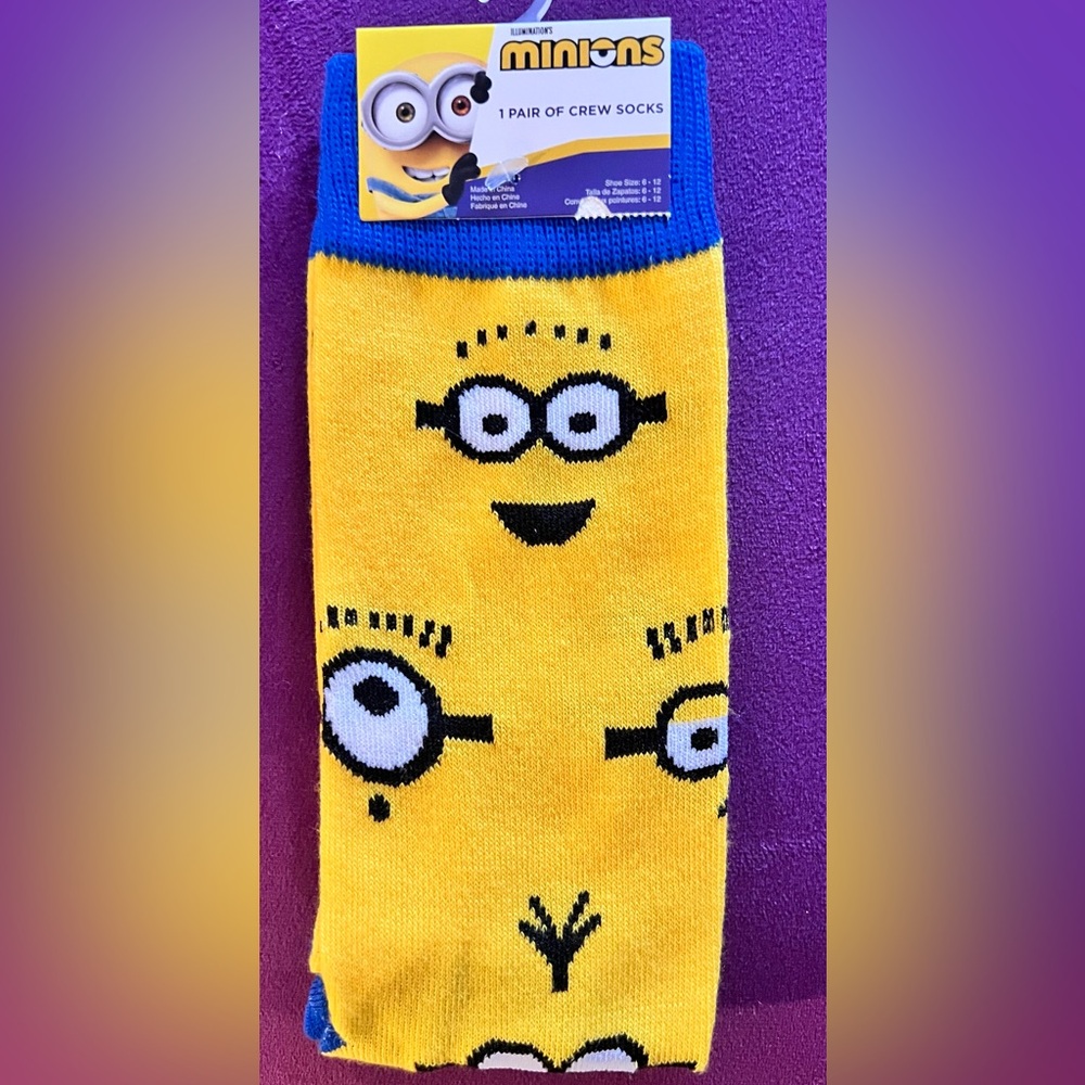 3 for $13 Minions socks!